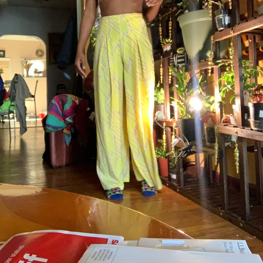 Wide leg flowy pants
